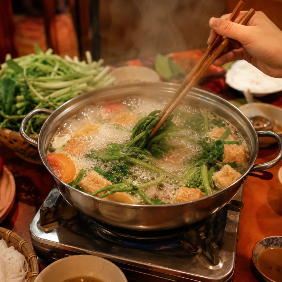 Mâm món nhậu đầy ắp